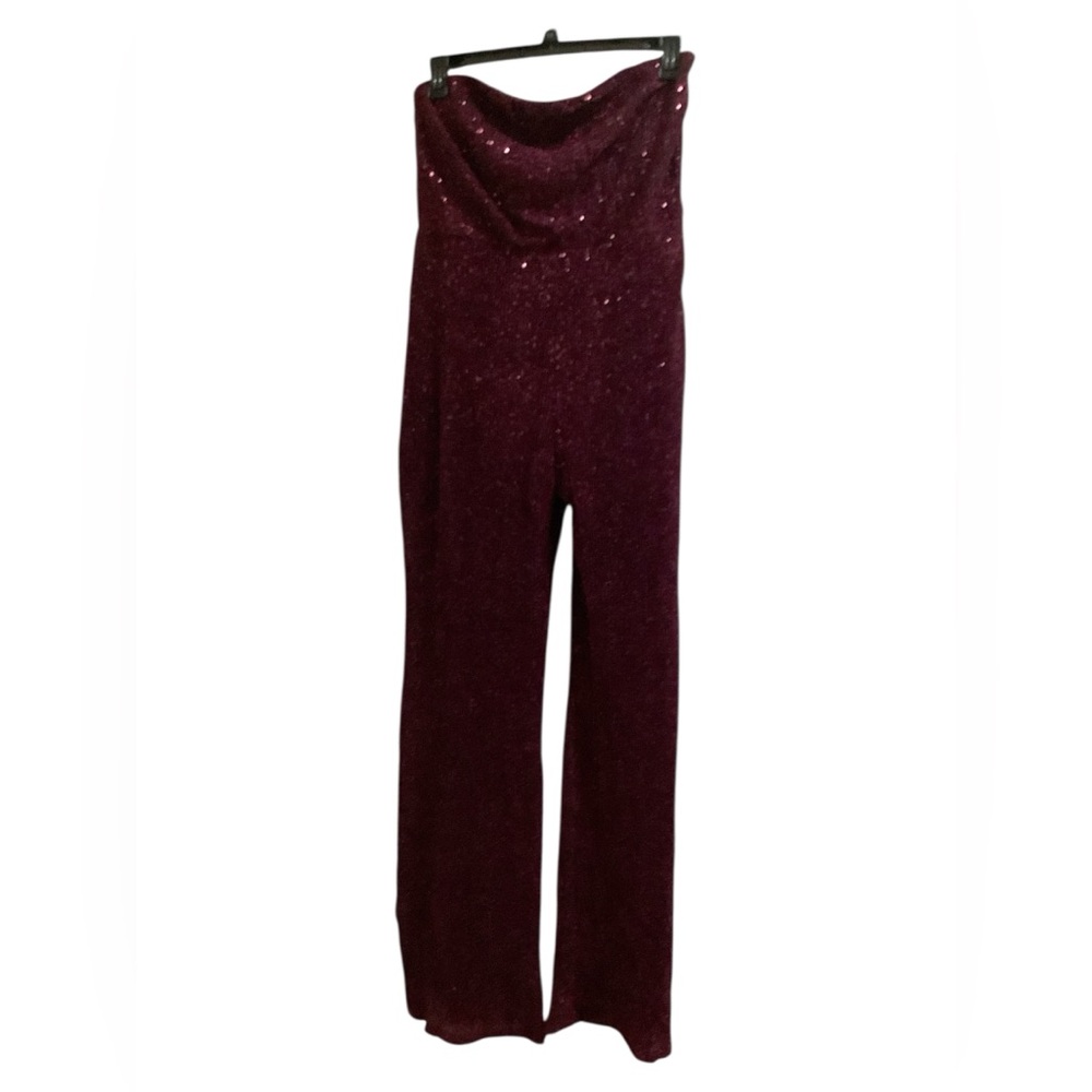 Elegant Burgundy Jumpsuit